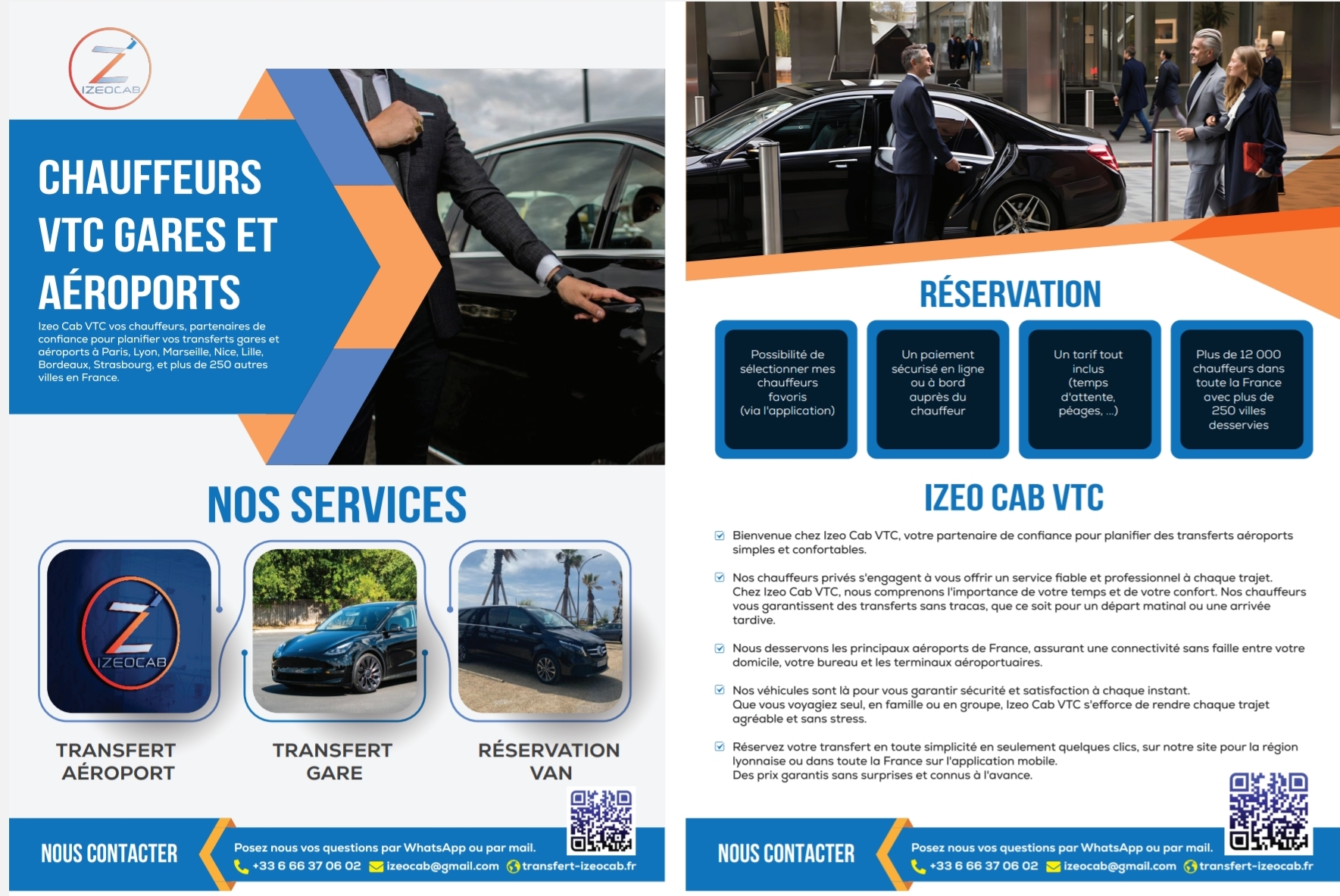 brochure izeo cab chauffeurs vtc